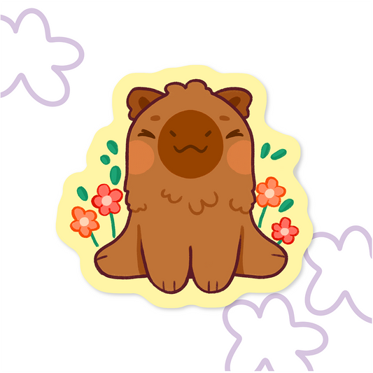 Flower Capy | Vinyl Sticker